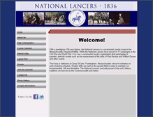 Tablet Screenshot of nationallancers.org